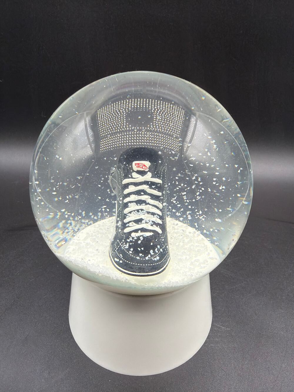Vans Off The Wall Sk8 Hi Sneaker Snow Globe Water Globe Collectible Display 5.5”